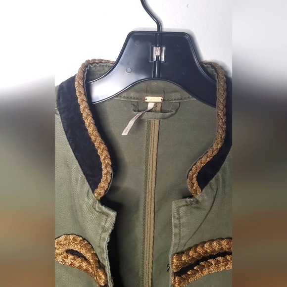 FREE PEOPLE-size S - passenger jacket military band canvas jacket - Picture 9 of 16